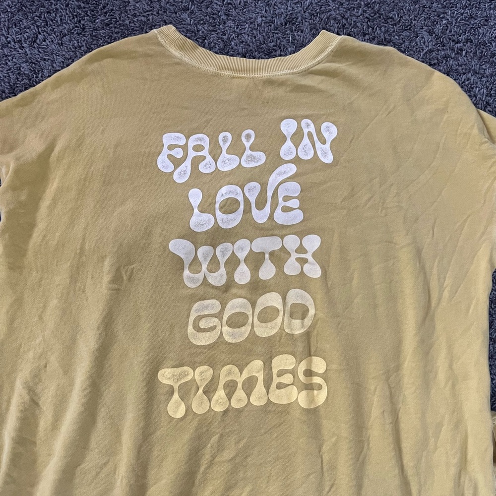 Yellow oversized sweater